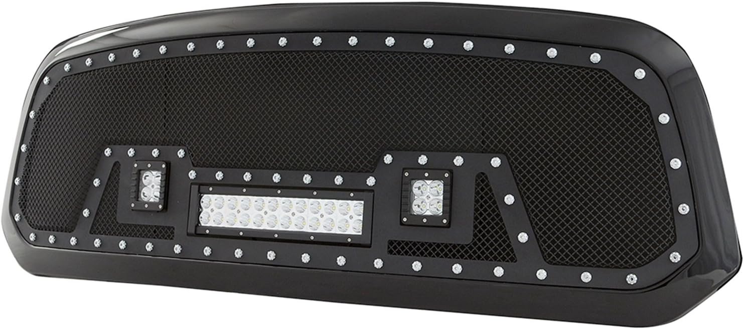 Paramount Automotive 48-0847 Evolution Black Stainless Steel Wire Mesh Packaged Grille