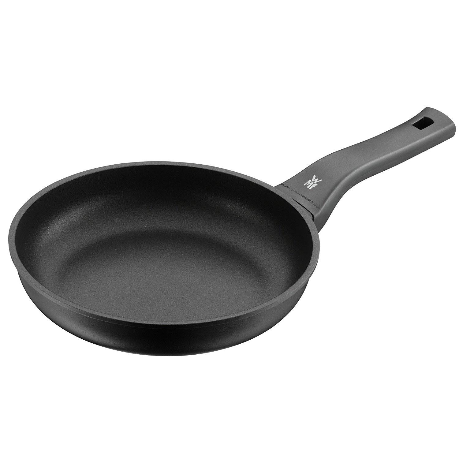 WMF Frying Pan Coated &Oslash; 24cm PermaDur Excellent Plastic Handle with Flame Protection, Black
