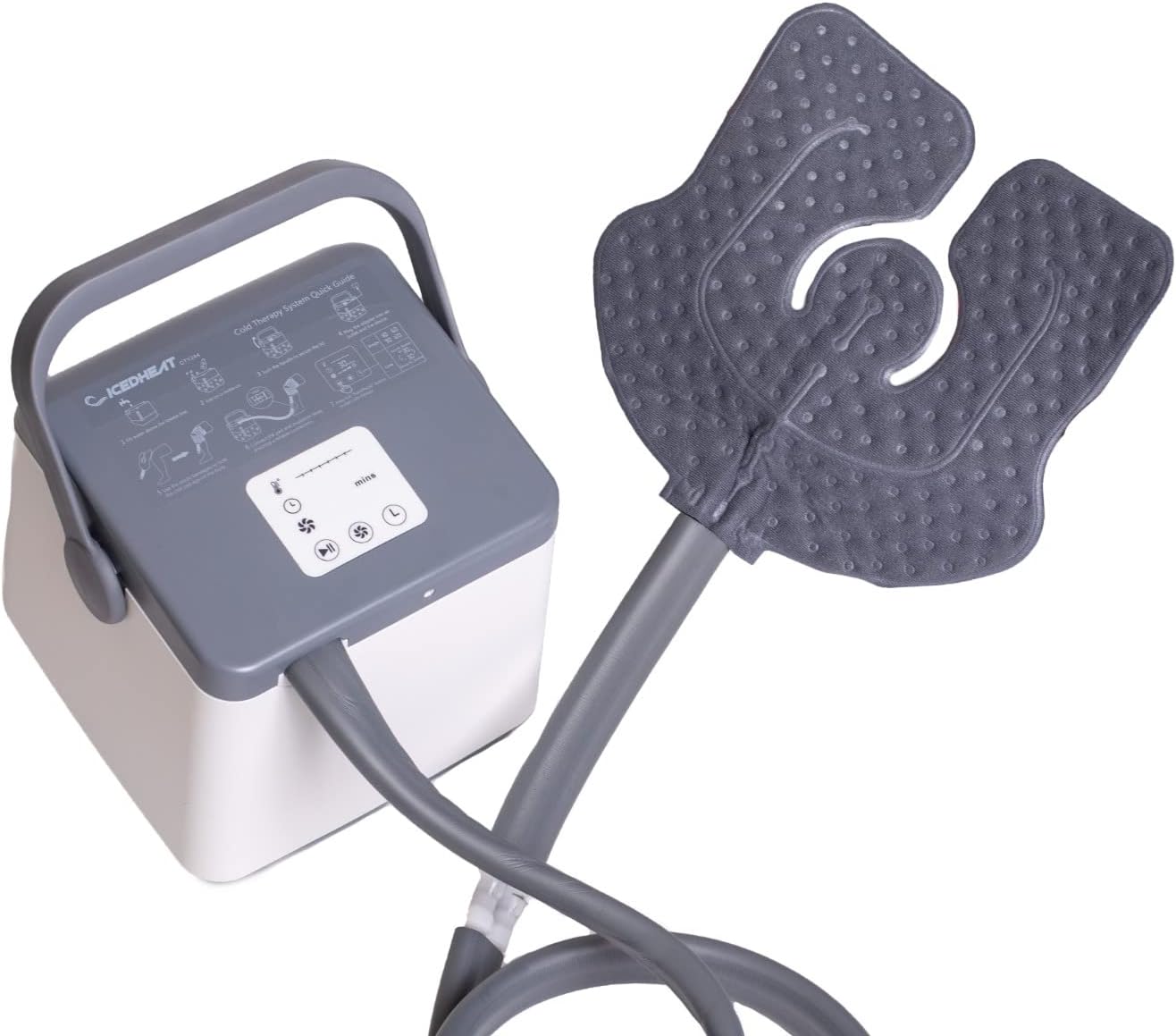 Iced Heat Hot Cold Therapy Circulating Machine with Universal Pad- Pain Relief for Shoulder, Knee, Ankle, and Back, Cryotherapy for Post Surgery, Post Workout, Swelling & Inflammation by Brace Direct