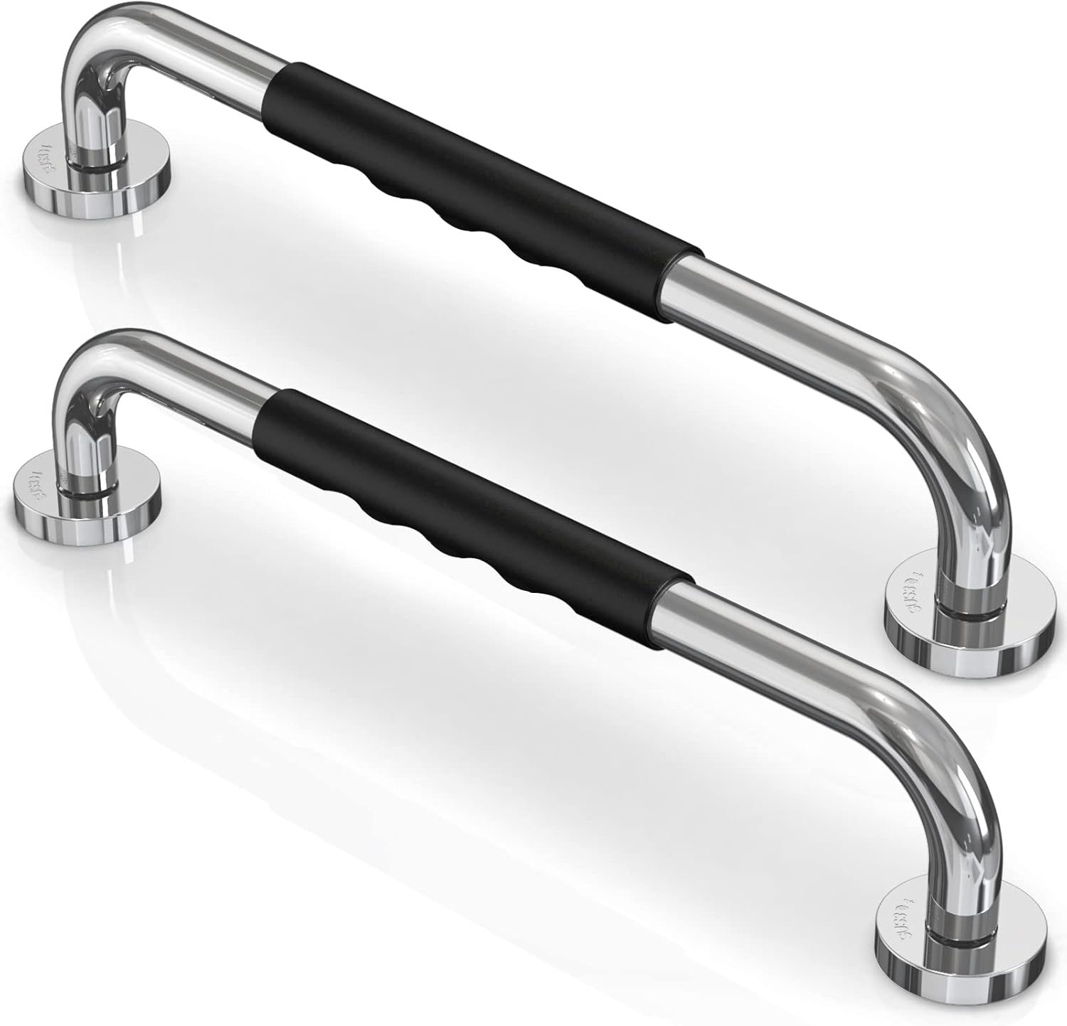 Grab Bars for Bathtubs and Showers,Bathroom Safety Grab Bars for The Elderly,Stainless Steel Handicap Grab Bars (16 Inch (Pack of 2))