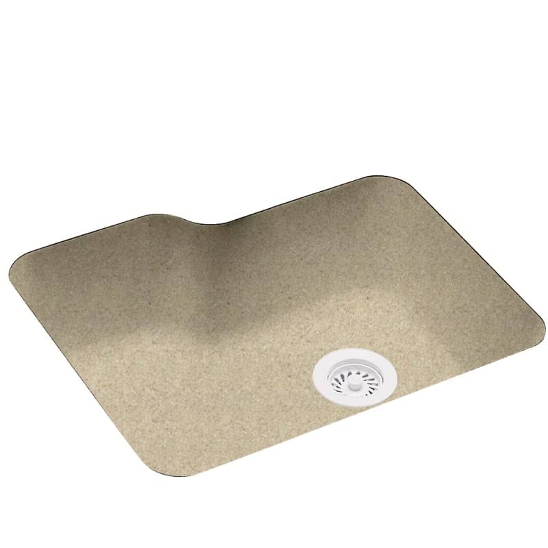 Swan US02215SB.122 Solid Surface 25x22 x 21.25x22 Undermount Kitchen Sink Finish: Prairie