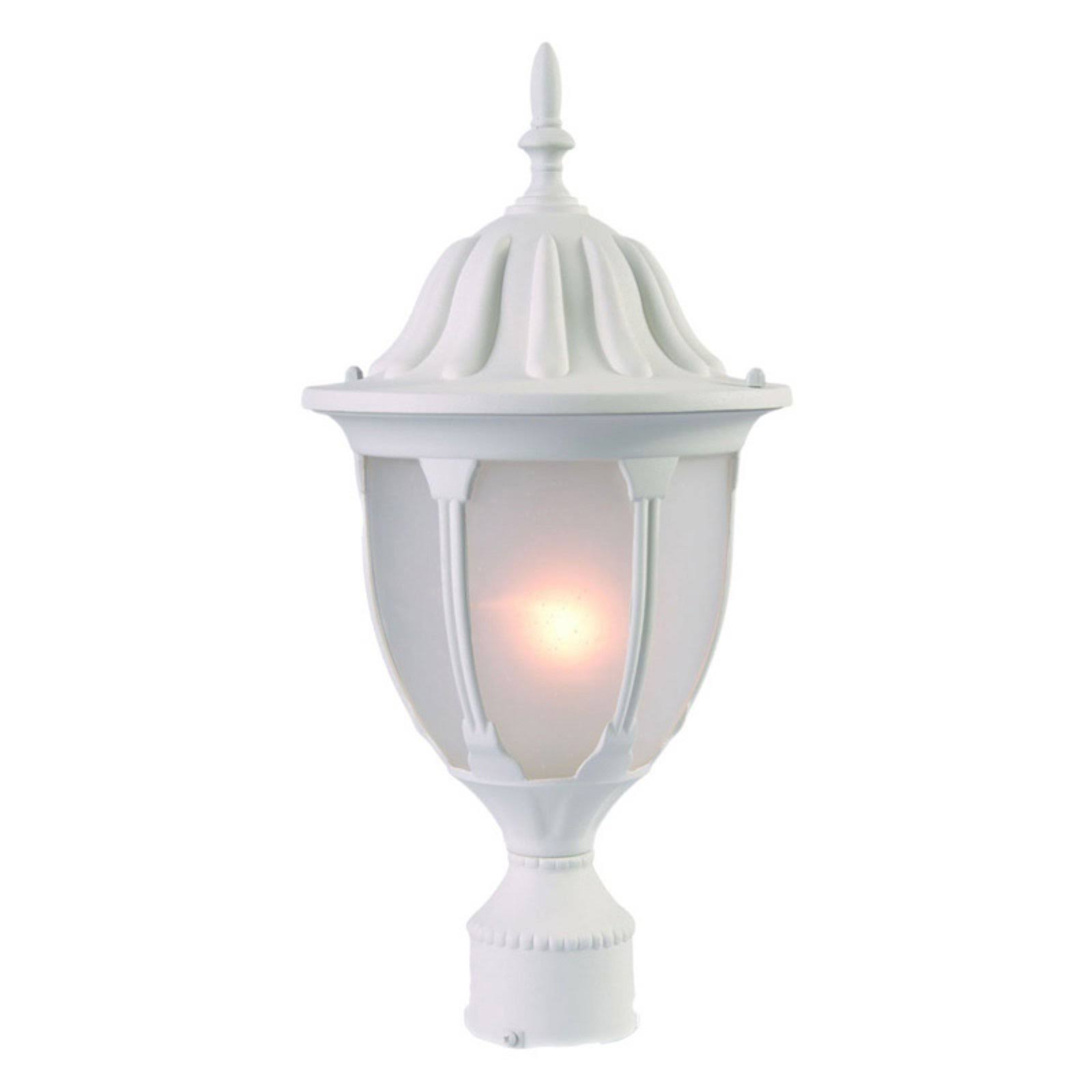 Acclaim Lighting Suffolk 1-Light Textured White Outdoor Post-Mount Fixture 5067TW