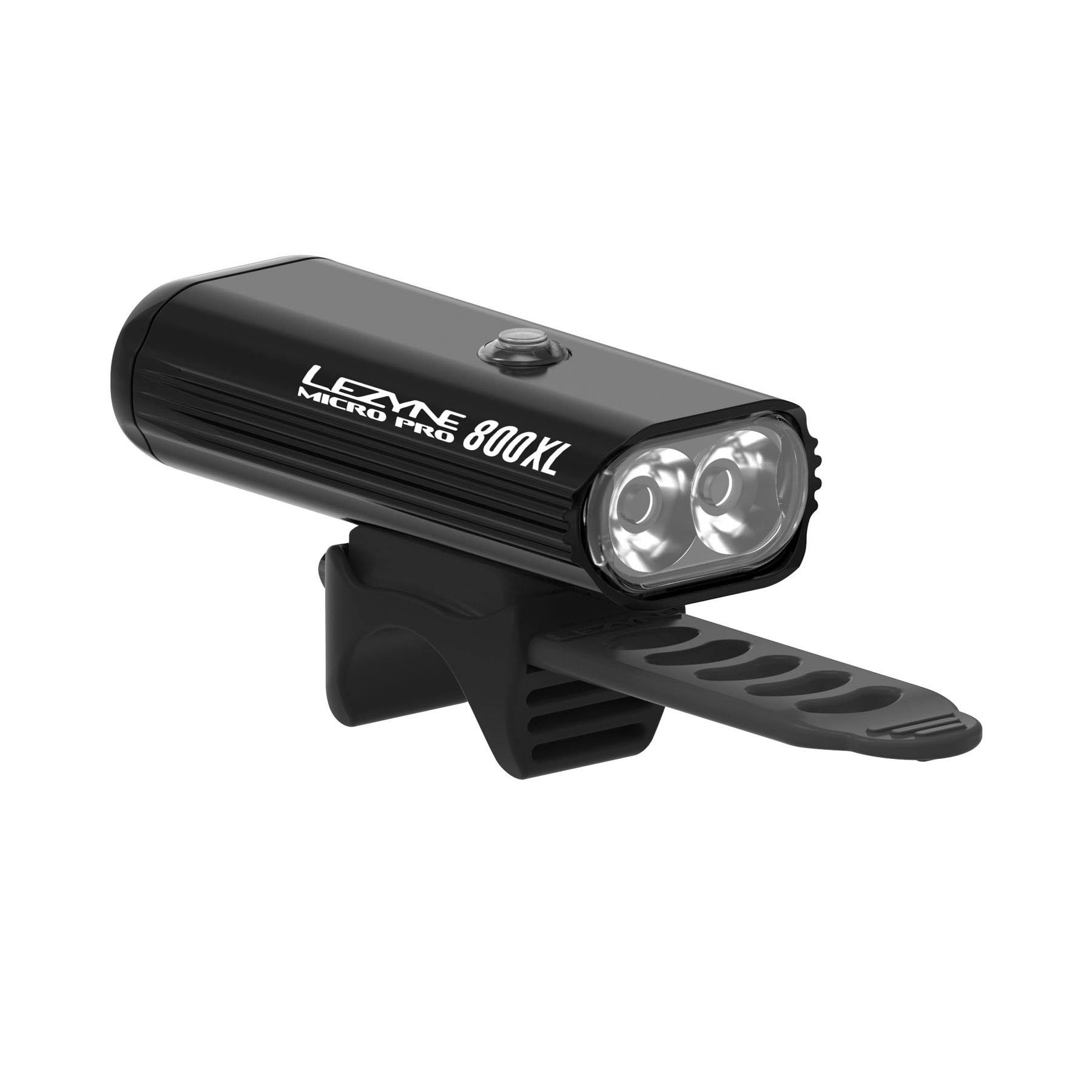 Lezyne Micro Pro 800XL / Strip Light Pair, Black