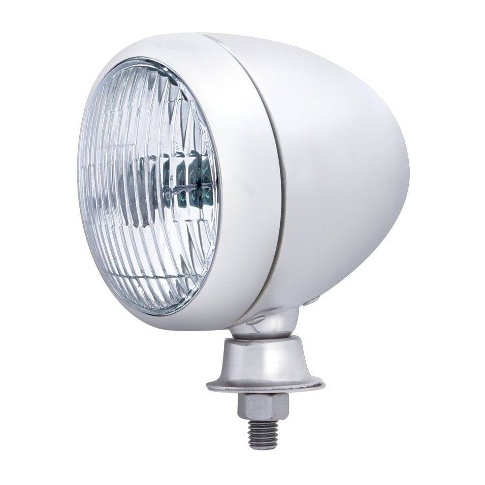 United Pacific 30654 Stainless Teardrop Spot Light w/ Clear Lens