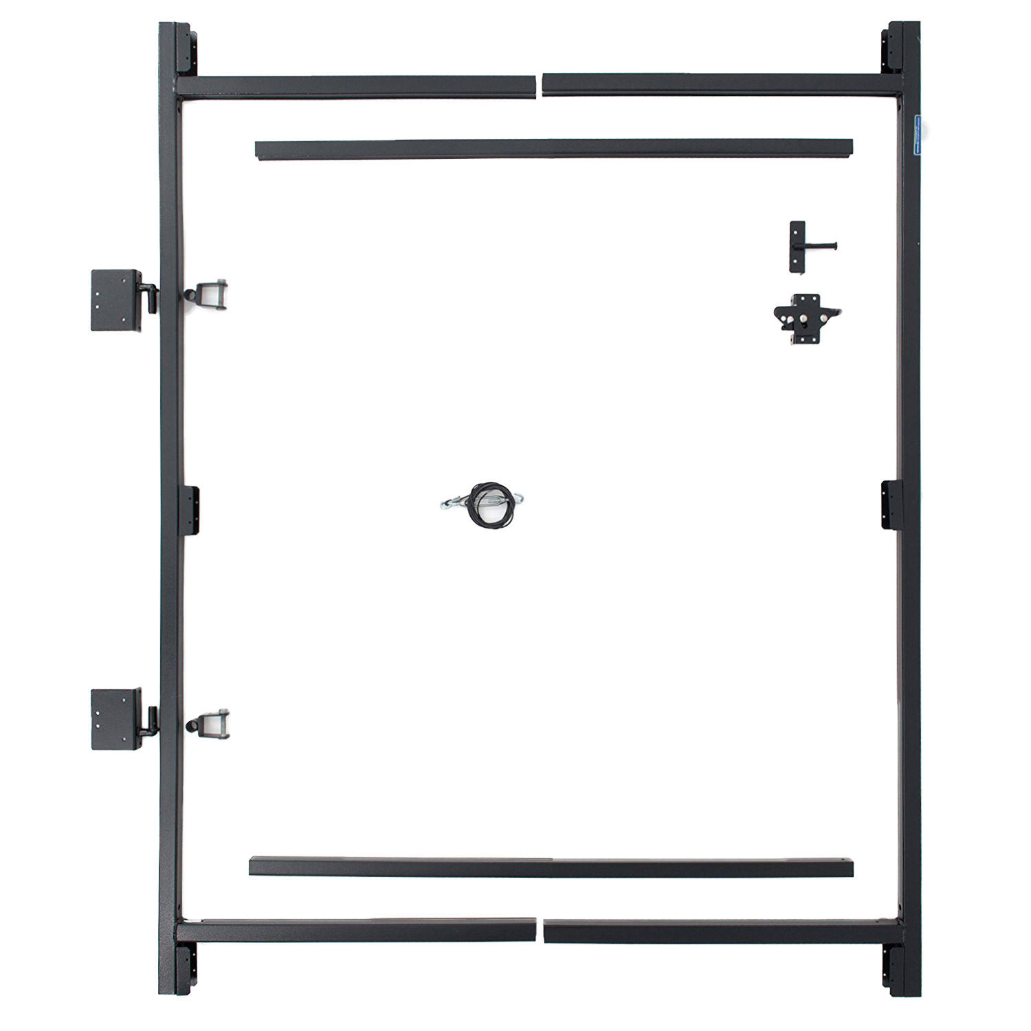 Adjust-A-Gate Steel Frame Gate Building Kit, Black