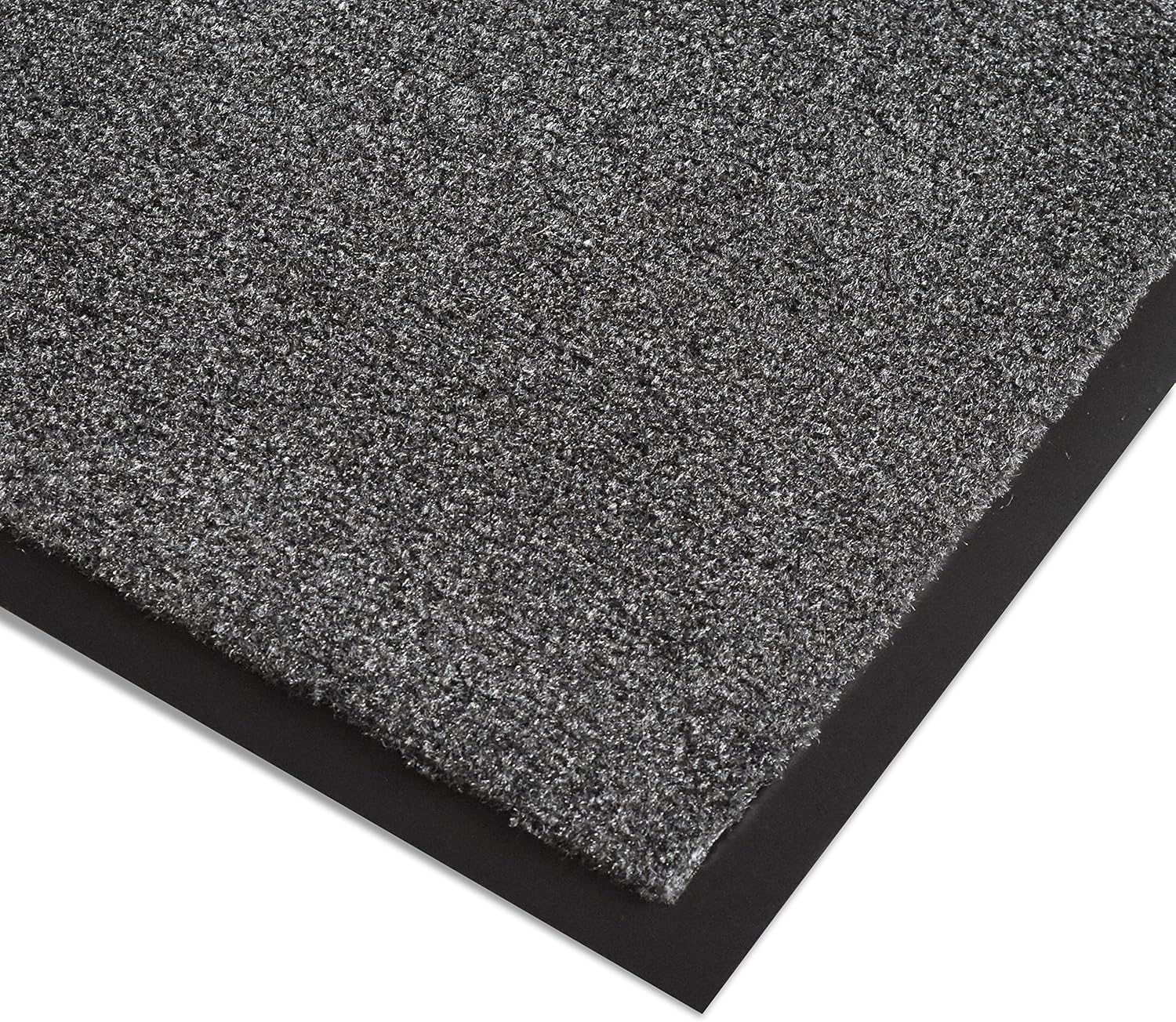 Home & More 103980306 Rough-N-Ready Indoor/Outdoor Vinyl Backed Commercial Mat, Charcoal 3' x 6'