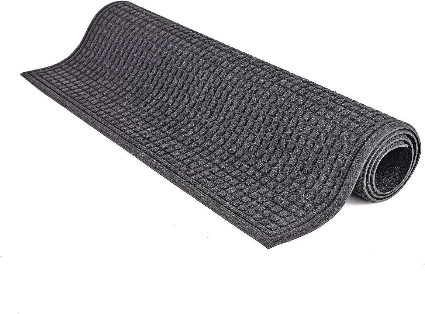 Apache Mills Eco Mat Squares Entrance Door Mat, 4-feet by 6-Feet, Onyx