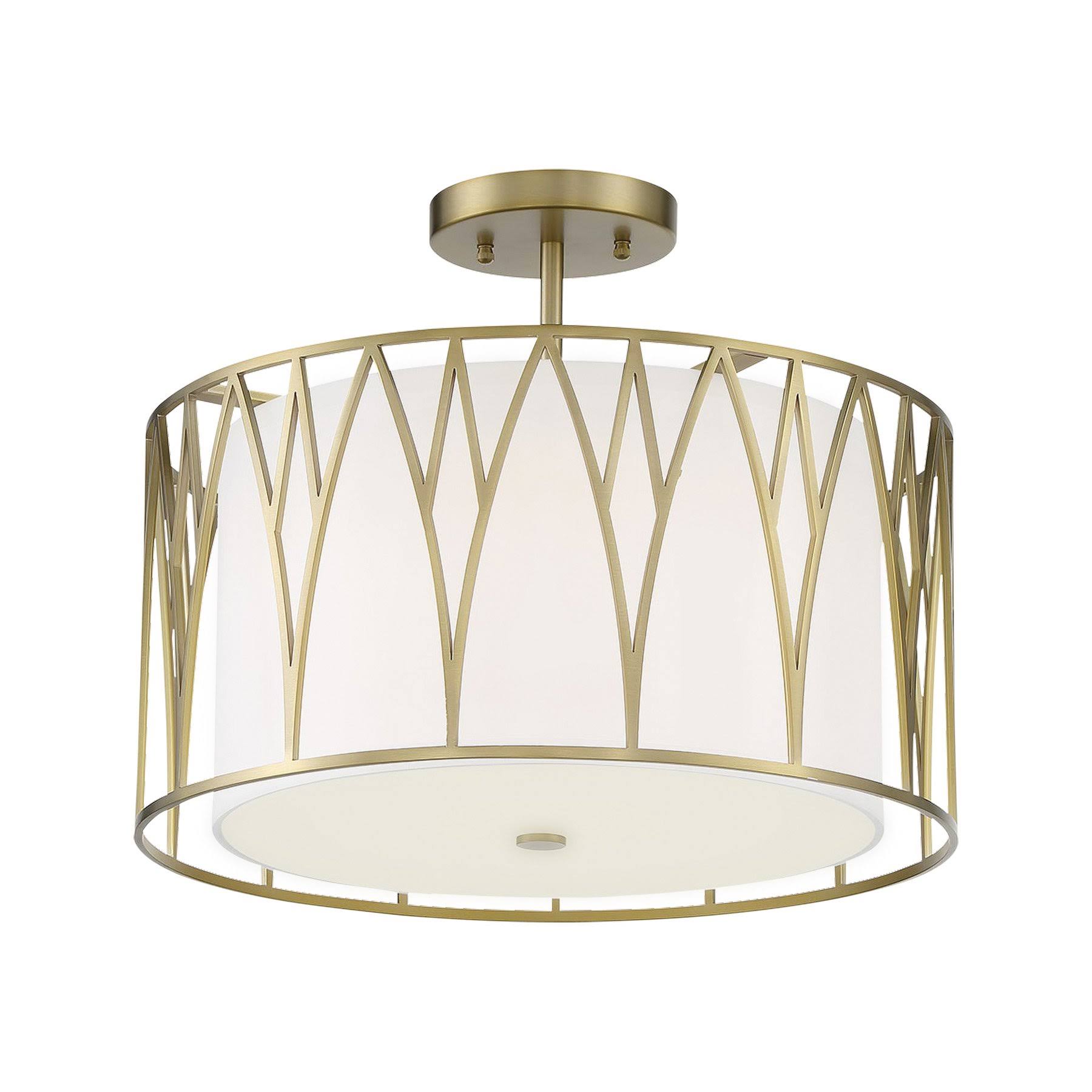 Minka Lavery Regal Terrace LED Semi Flush - Soft Brass - 1089-695-L