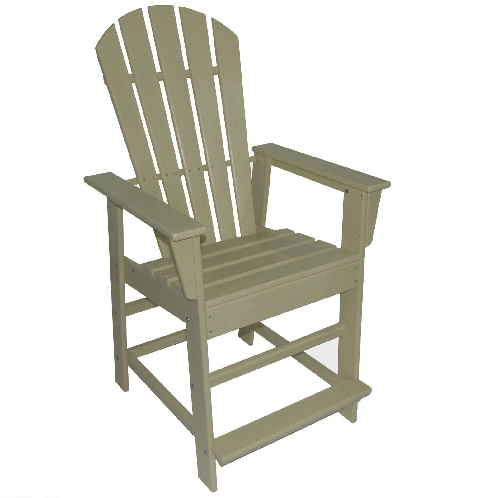 POLYWOOD South Beach Counter Chair - Sand