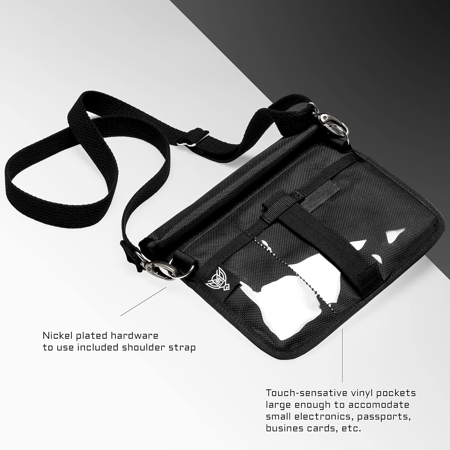 Xtreme Sight Line ~ Xecutive Faraday Bag for Phones and Other Small Electronics ~ Data Security for Executive Travel ~ Shoulder Strap Included ~ Tracking/Hacking Defense