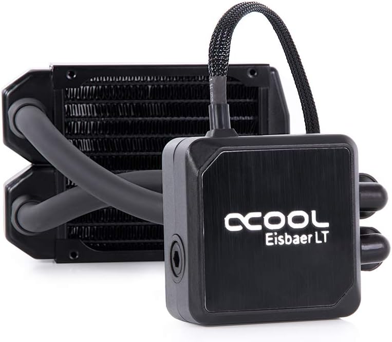 Alphacool Eisbaer LT92 AIO CPU Cooler with 92mm Radiator, Fanless, Black