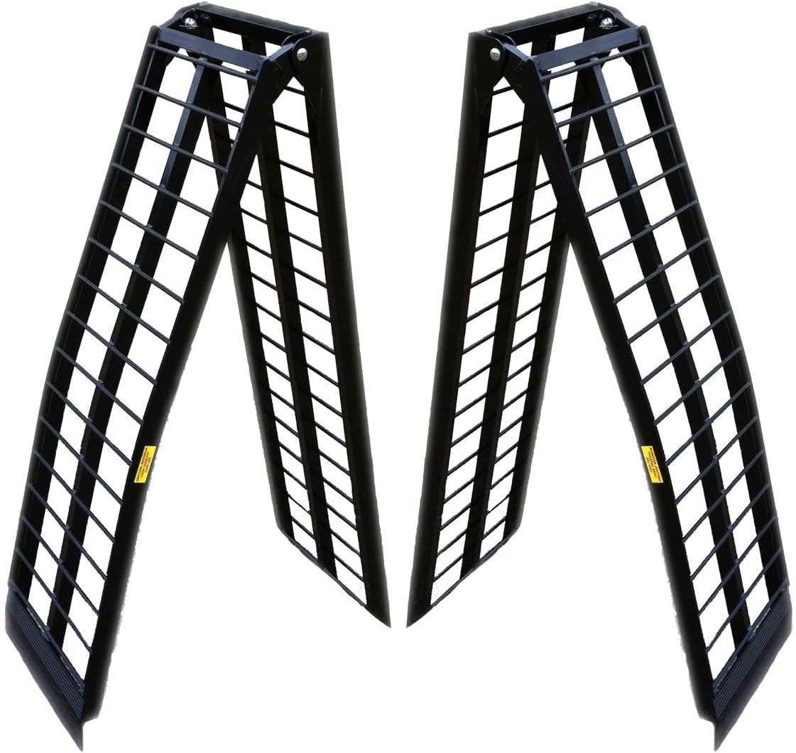 8 ft HD Aluminum UTV Wide Loading Ramps Ranger Rhino Gator ATV 2000 lb Capacity