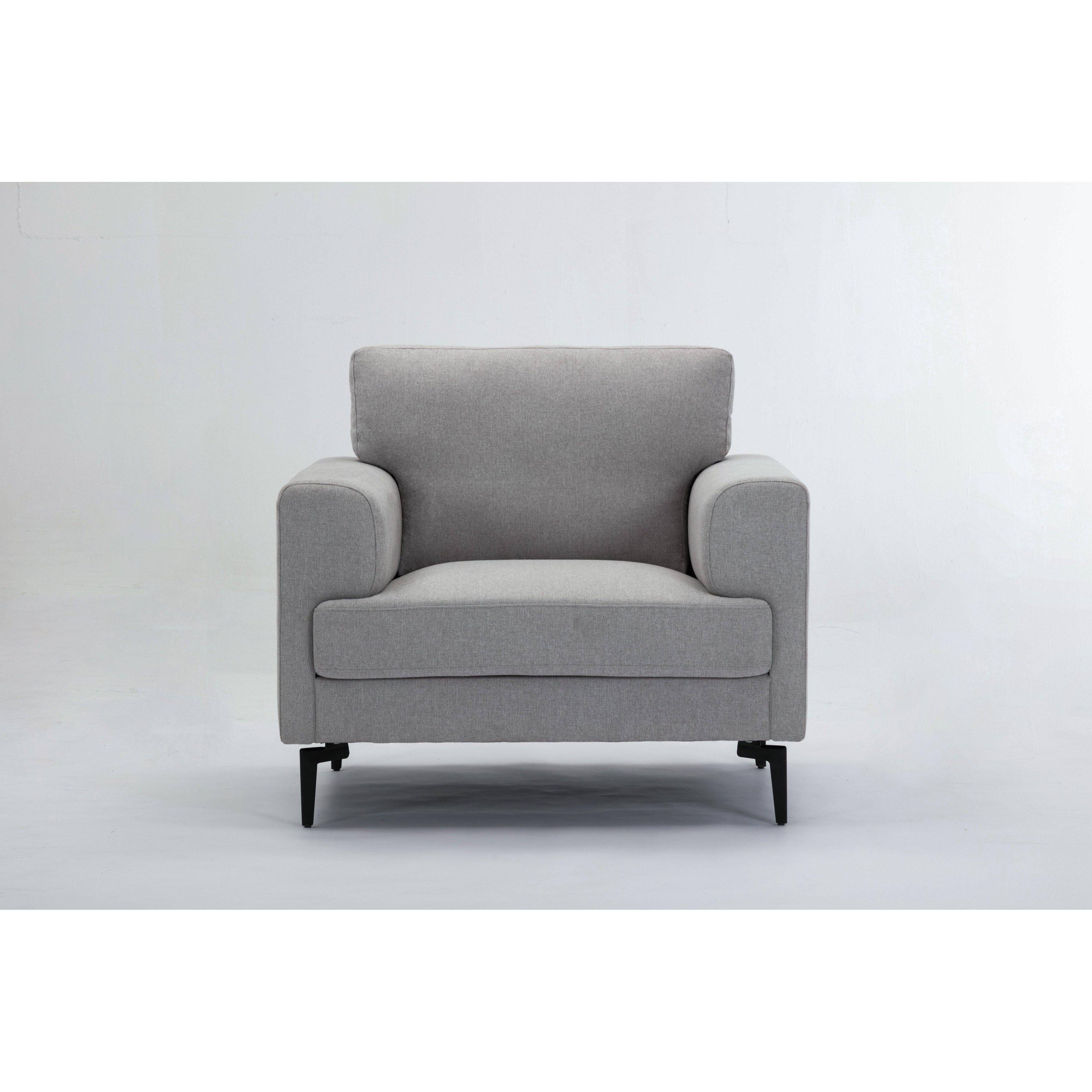 Acme Kyrene Chair in Light Gray Linen