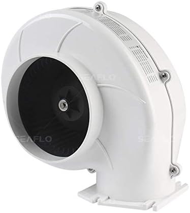 SEAFLO Flange Mount Bilge Air Blower 320CFM Boat Ventilation Marine 12V 4