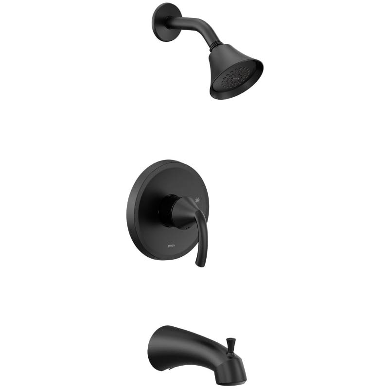 Moen UT2743EPBL Glyde M-CORE Tub/Shower TRIM, Matte Black - Eco-Performance