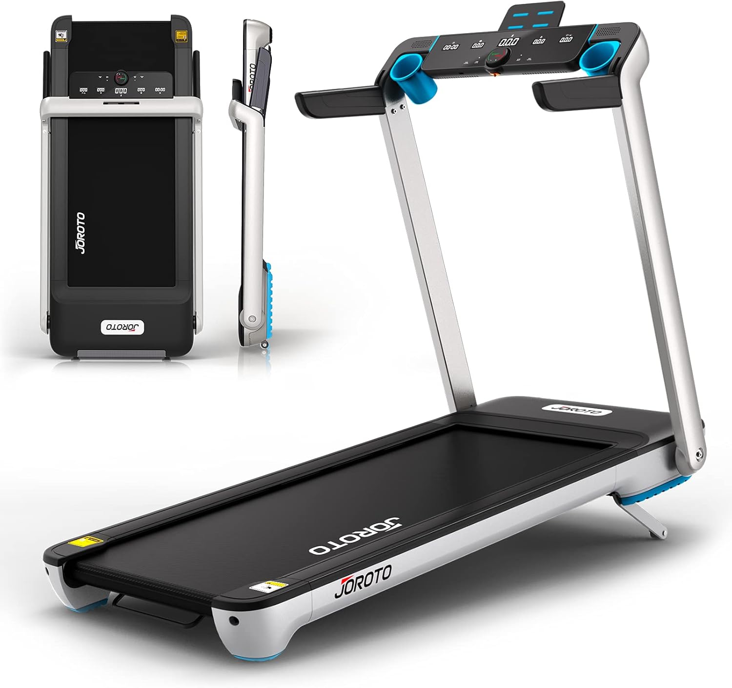 Folding Treadmill with Auto Incline Electric Running Machine Treadmills for Home with LCD Monitor 20
