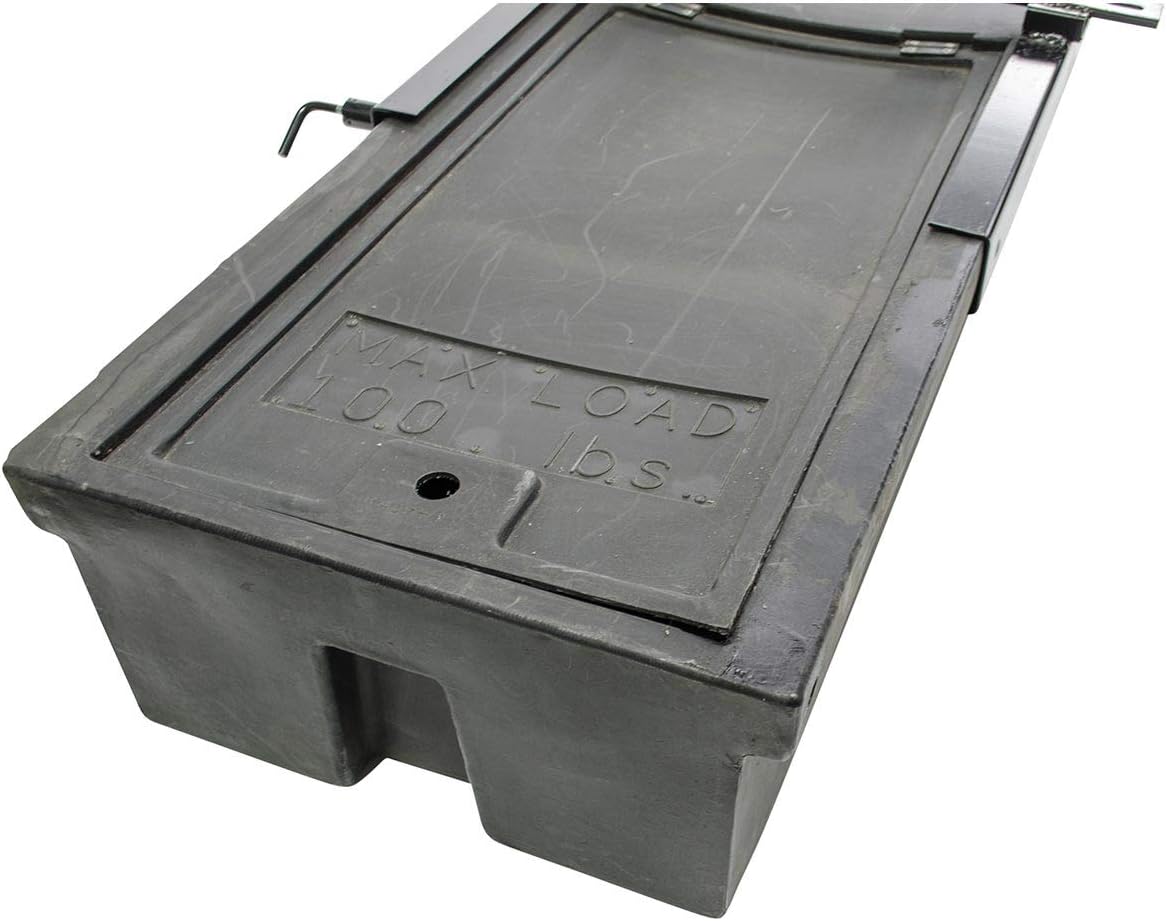 Lippert 236558 RV Double Box Under Chassis Storage Unit Black