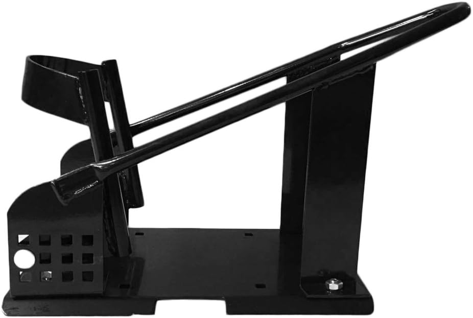 SUNROAD Motorcycle Steel Adjustable Wheel Tire Chock Nest Cradle Scooter Motorbike Bike Stand Lift Mount Trailer Removable Black