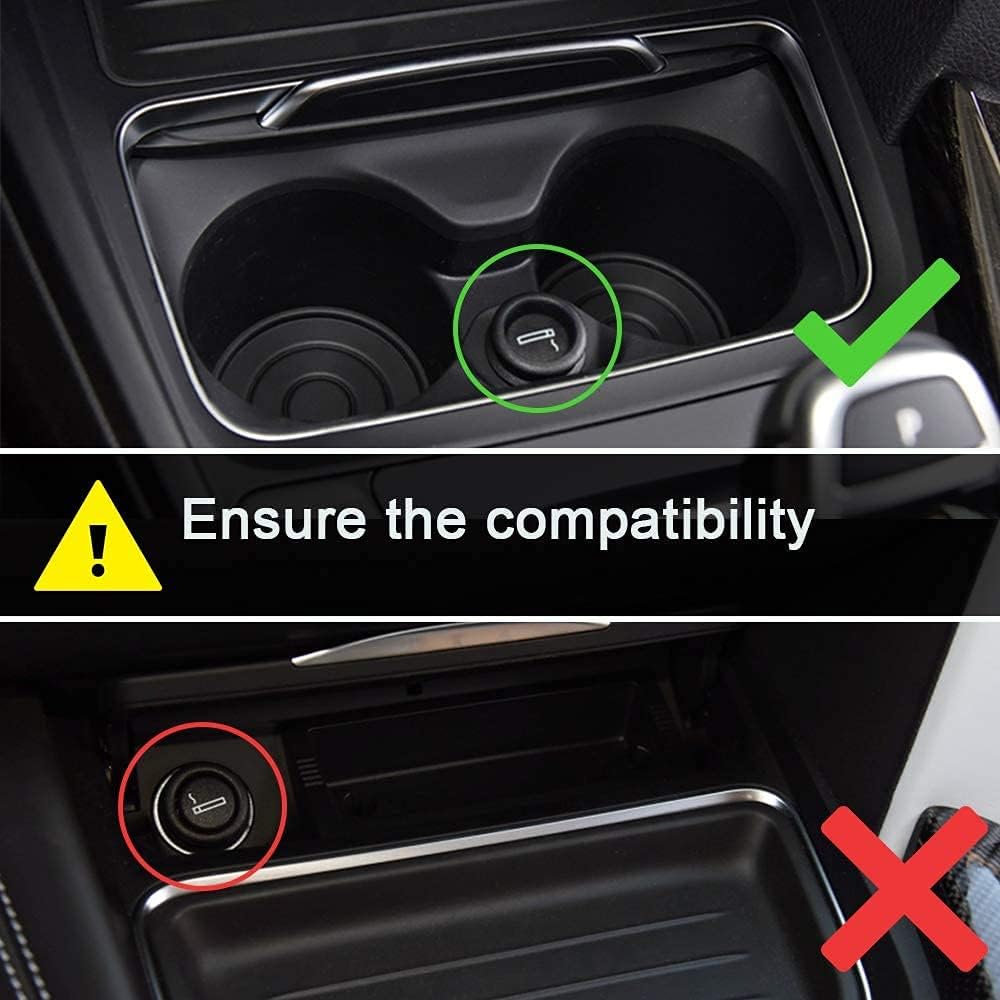 SIGHILL Wireless Car Charger Compatible with BMW Accessories for (2016-2018) 3 Series 4 Series All Models.Qi 15W MAX, 2-Port Type C with 18W PD and 12W QC3.0(Dock M4CS) Pack of 2