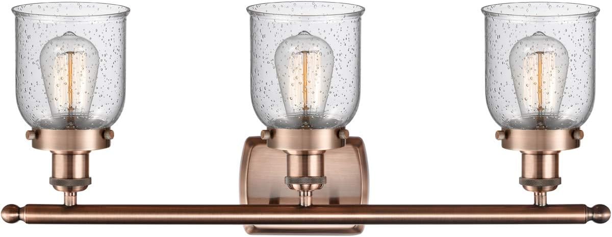 Innovations 916-3W-AC-G54 Transitional Three Light Bath Vanity from Ballston Collection in Copper Finish,