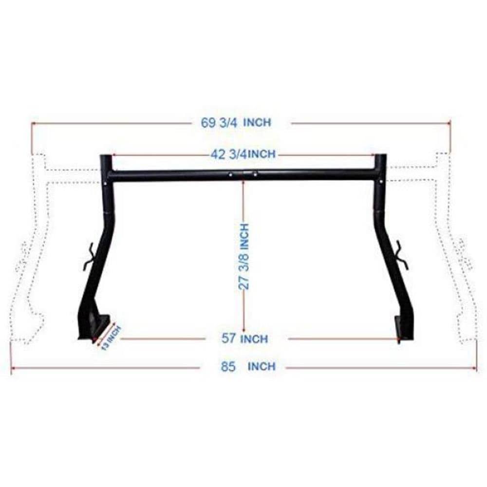 CALHOME 800 lb. Adjustable Ladder Truck Rack Contractor Lumber and Utility Pick Up Rack (US Patent NO.D722,007)
