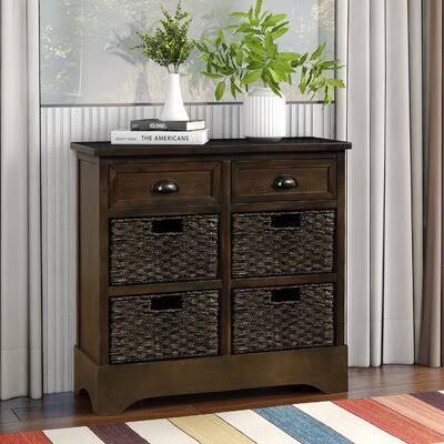 Manorhaven 2 Drawer Accent Chest Breakwater Bay Color: Dark Brown
