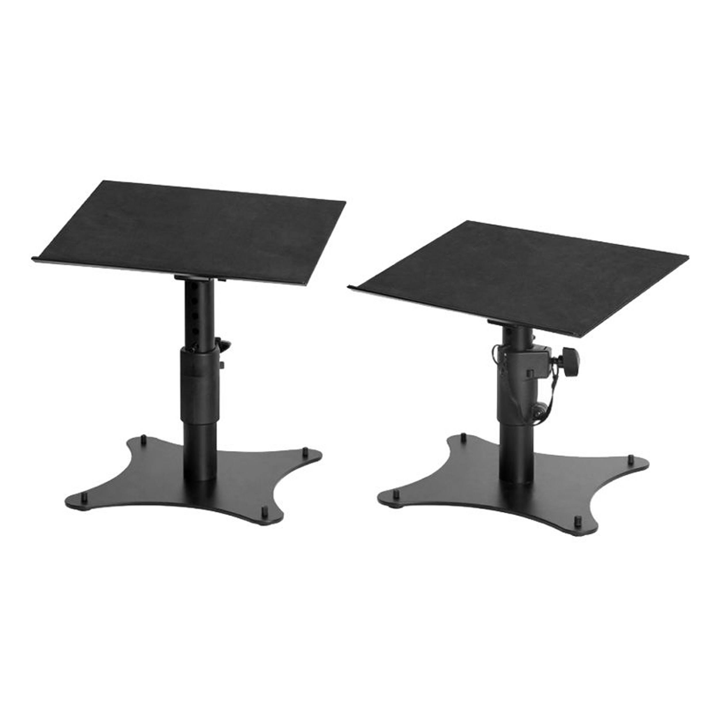On-Stage Desktop Monitor Stands (Pair) Black