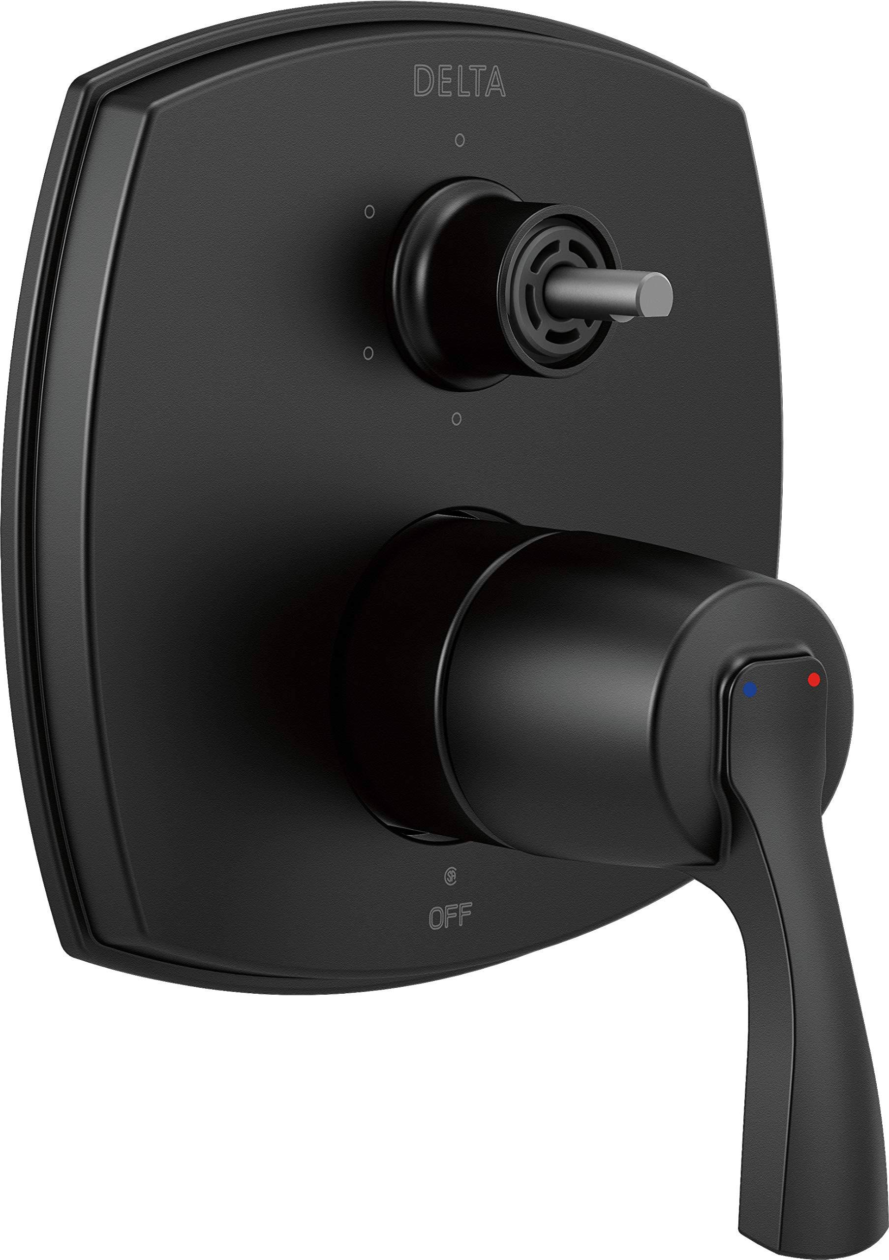 Delta T24976-BLLHP Stryke 14 Series Integrated Diverter Trim with Six Function Diverter Less Diverter Handle Matte Black