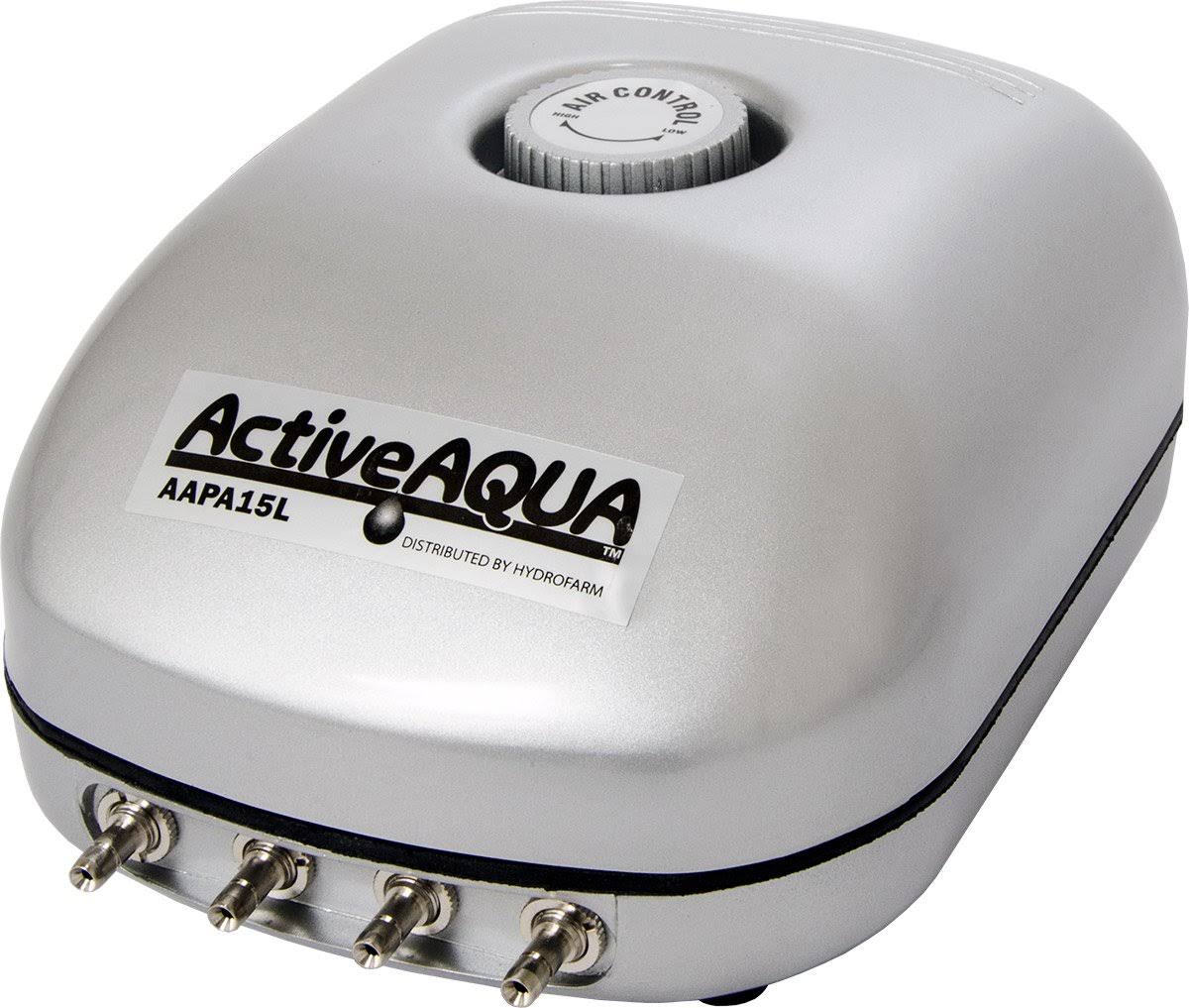 Active Aqua Aapa15l 240 GPH Hydroponic Aquarium Air Pump (2 Pack)