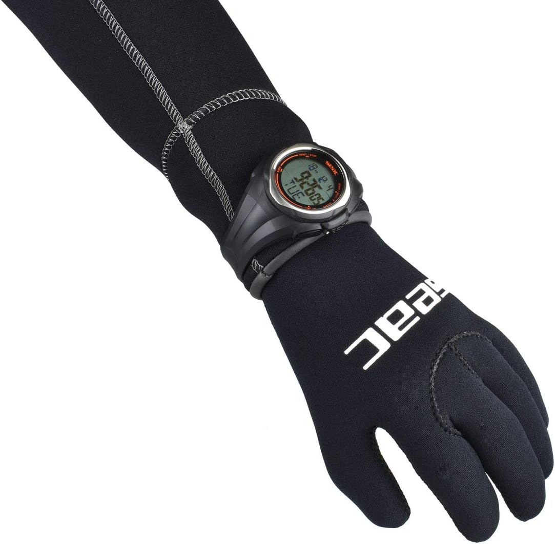 Seac Partner, wrist-mount freediving computer, black, one size