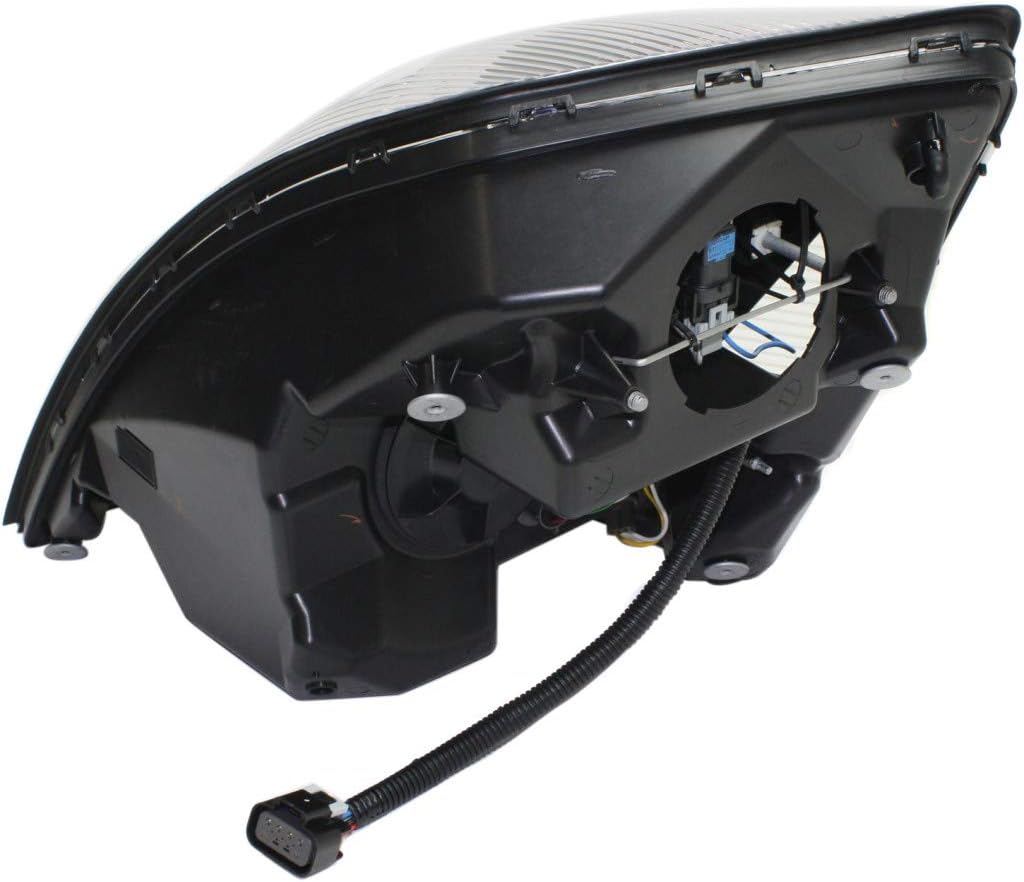 For Volvo VN/VNL/VNM Headlight Assembly 2004-2015 Passenger Side | Black w/Non-Protruding Lens For VO2503156 | 82329127