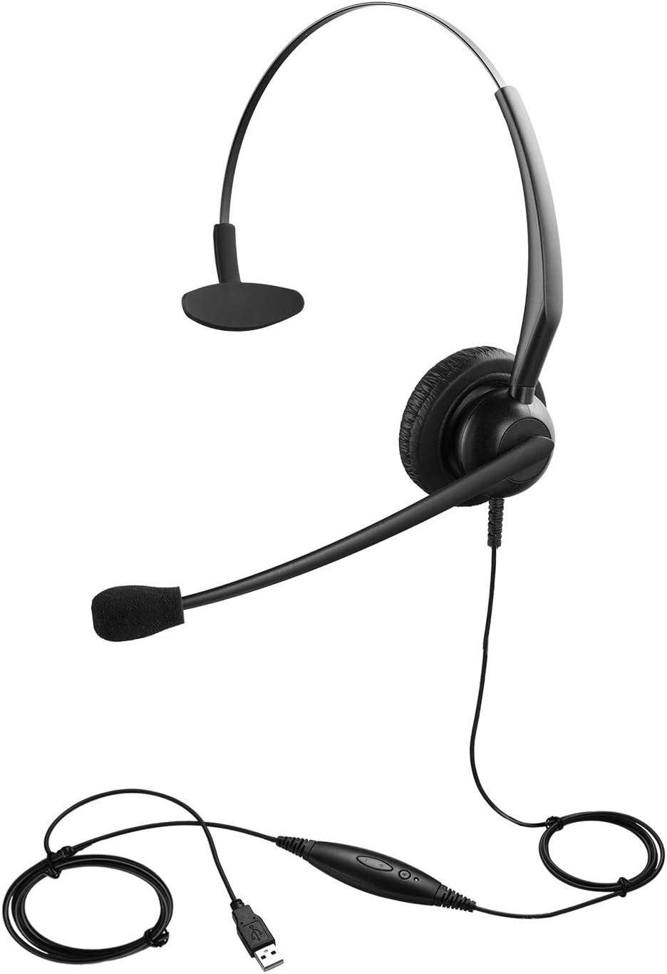 USB PC Headset for Zoom Conferencing, PC Video Call Headset with Mute Button, Teams Meeting Headset with Noise Cancelling Microphone & Volume Control, Online Teaching & Virtual Class Headset for Kids Pack of 2