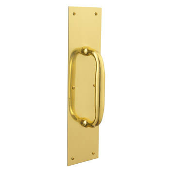 Baldwin Pull Plate Non-Lacquered Brass 2335.031
