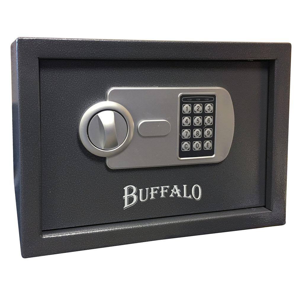 Buffalo 0.57 Cu. ft. Steel Portable Handgun Safe with Electronic Lock, Black HJ5L5P37