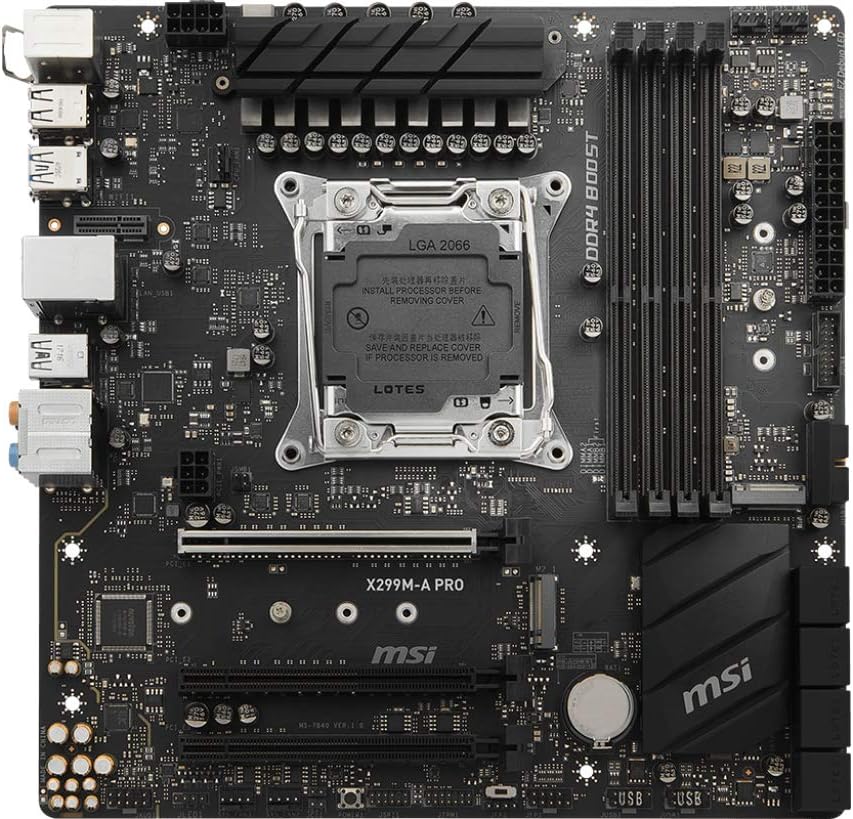 Msi X299M-APRO X299m A Pro, Black