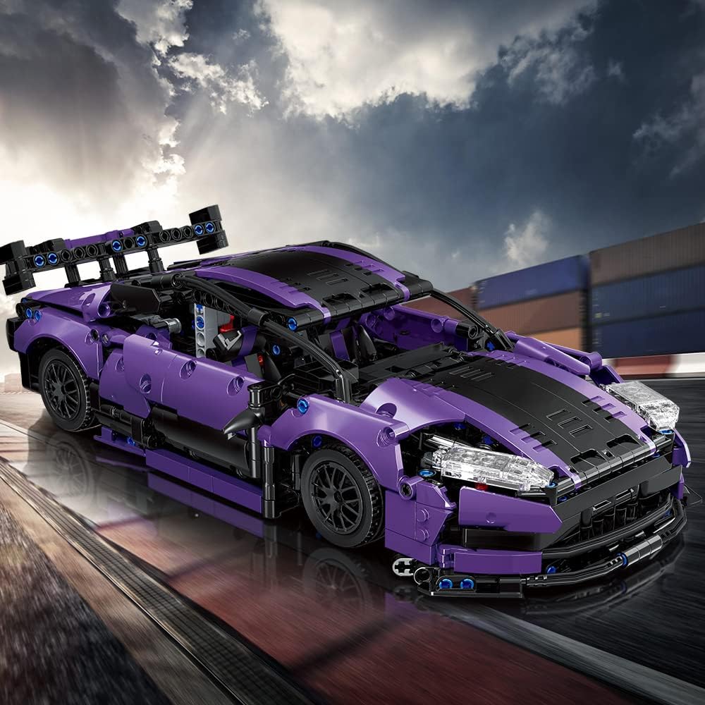 Mesiondy Super Sports Car GT4 Building Blocks Toys Boys or Adults Kits,1:14 MOC Building Set Raceing Car Model ,Cars for Boys Age 12-16 8-14,(1266 Pieces)&hellip;