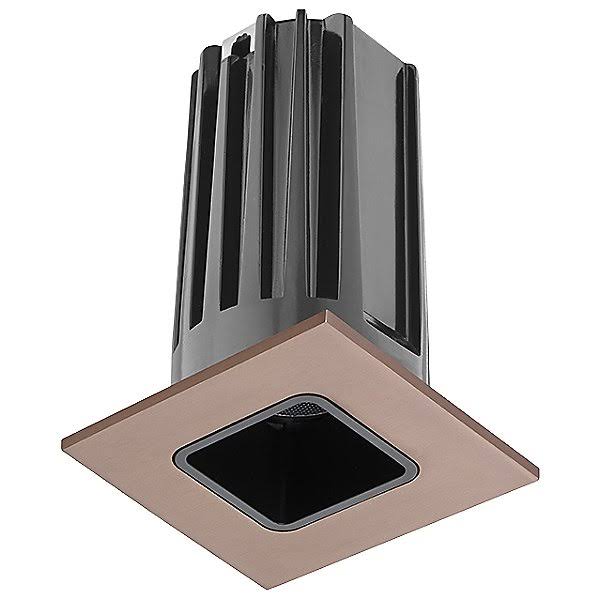 2LED 2in Sq Downlight Trim by Juno Lighting, Bronze / Black, 255MF5