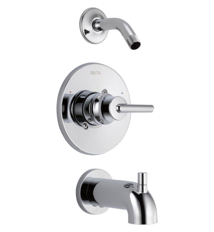 Delta Trinsic T14459-BLLHD Monitor 14 Series Tub u0026 Shower Trim - Less Head Matte Black