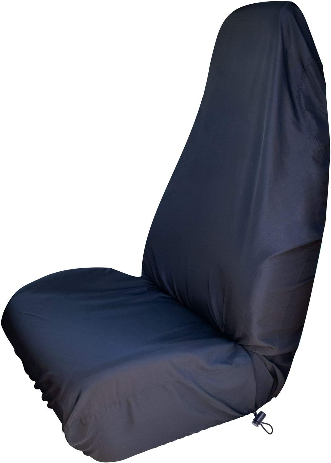 OxGord Universal Chair SlipCover with Stretchable Hems and Pocket - Washable Computer Desk Seat, Slipcover for Office, Student, Work, Classroom, and Dining - Cloth, Black