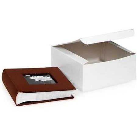 Nashvillewraps 1 Unit White Gloss Boxes 8x8x4 inch 100% Recycled 1 Piece Box Unit Pack 100