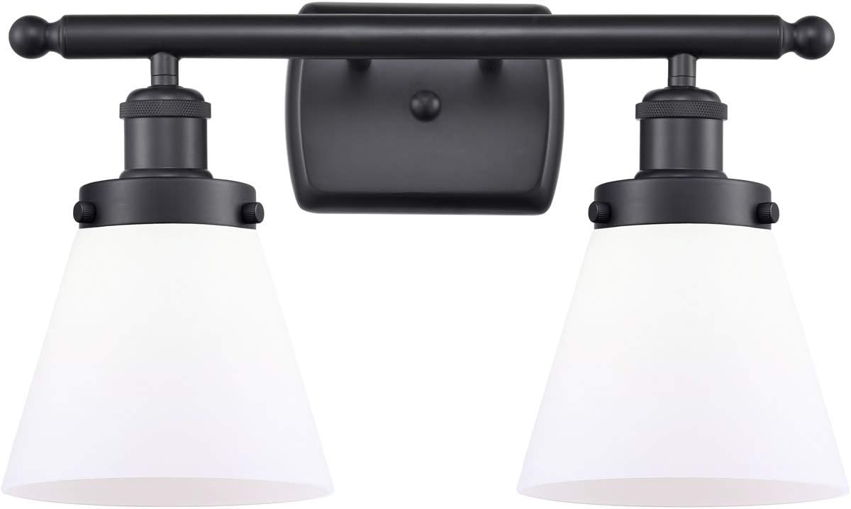 Innovations 916-2W-BK-G61-LED Transitional LED Bath Vanity from Ballston Collection in Black Finish,