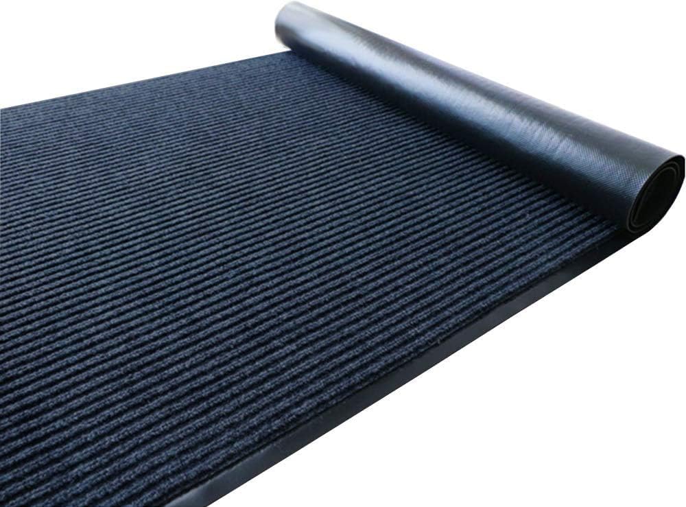 uyoyous 31.5&rdquo;X 47.25&rdquo; Indoor Outdoor Rug Entryway Mats Commercial Rib Entrance Mat Commercial Grade Entrance Mat Anti-Slip Vinyl Backed Entry Rug Doormat Low-Profile Floor Front Mats Welcome Mats