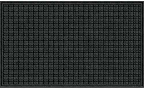 Apache Mills Textures Squares Entrance Door Mat, Onyx, 3-Feet by 5-Feet (78-880-1907-3x5)