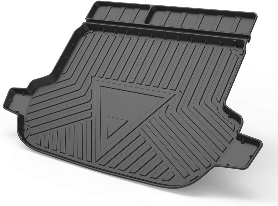 Cqlights Forester Cargo Liner for Subaru Forester 2014-2018 Trunk Liner Tray Heavy Duty Rubber Rear Cargo Area Mat Waterproof Protector Floor Mat Black