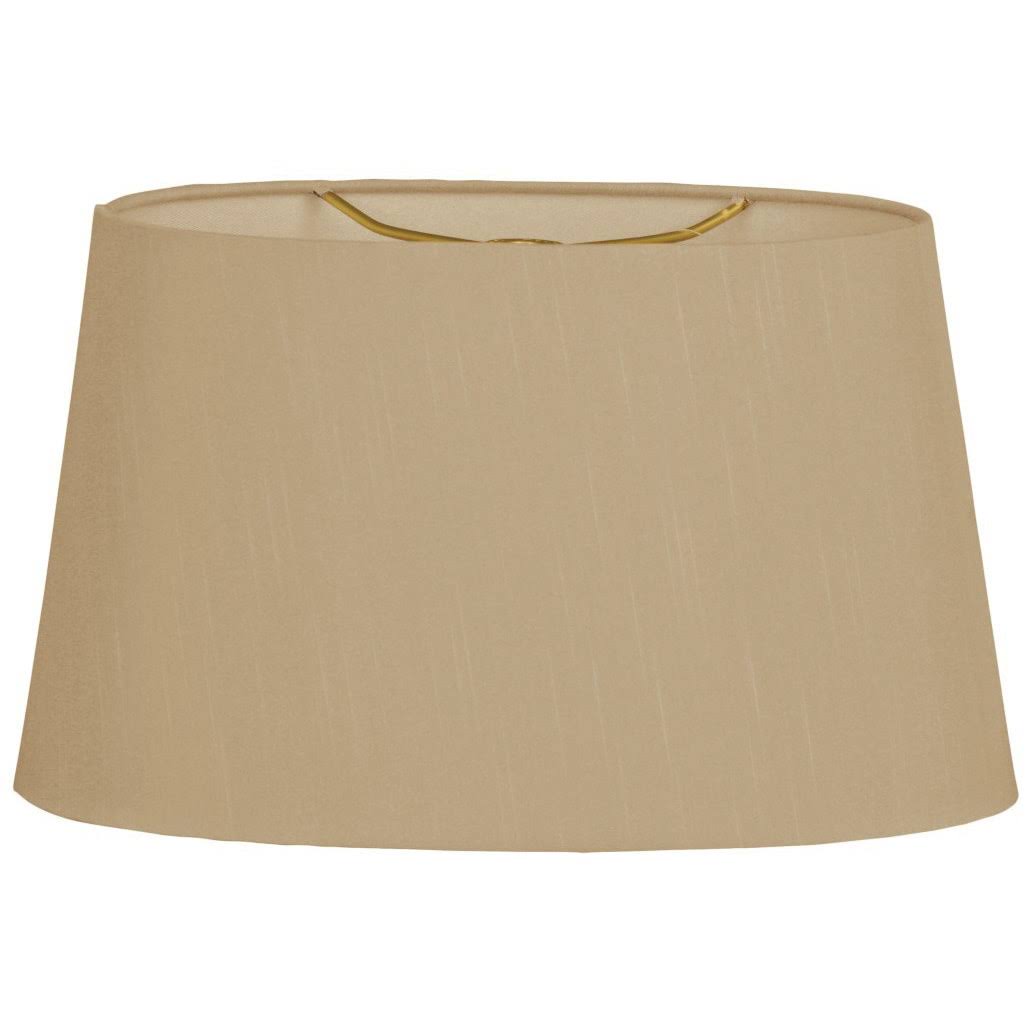 Royal Designs 18x22 Shallow Oval Hardback Lamp Shade Antique Gold