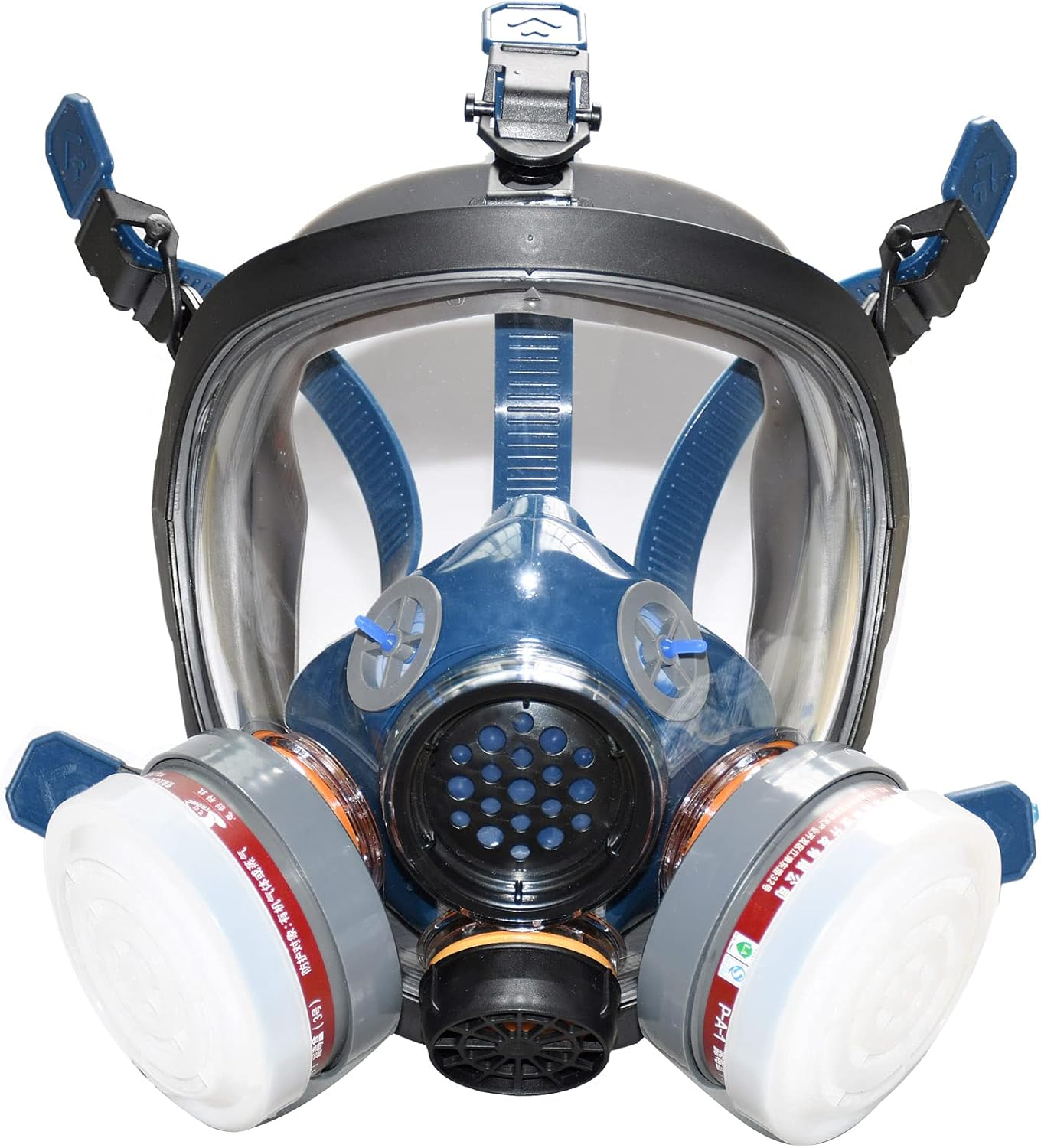 UOPASD Organic Vapor Respirator full face gas mask with Activated Carbon Air Filter Pack of 2
