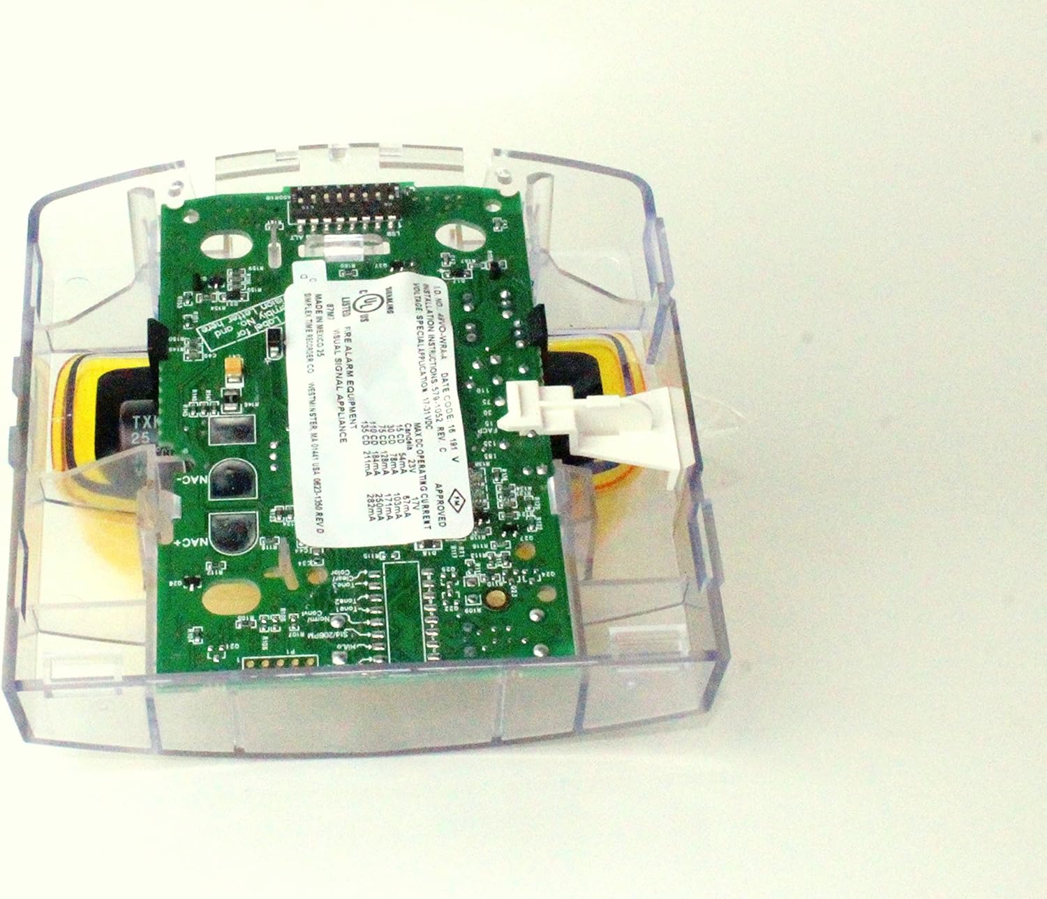 SIMPLEX 49VO-WRA-A -Amber Strobe Only Wall MT, Red Pack of 2