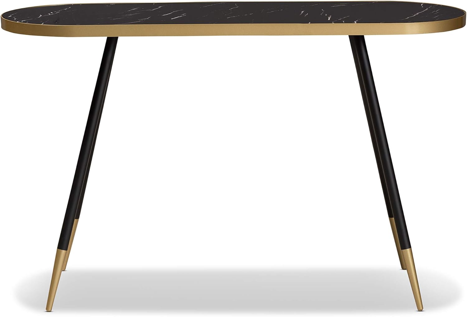 Baxton Studio Console Tables, Black/Gold