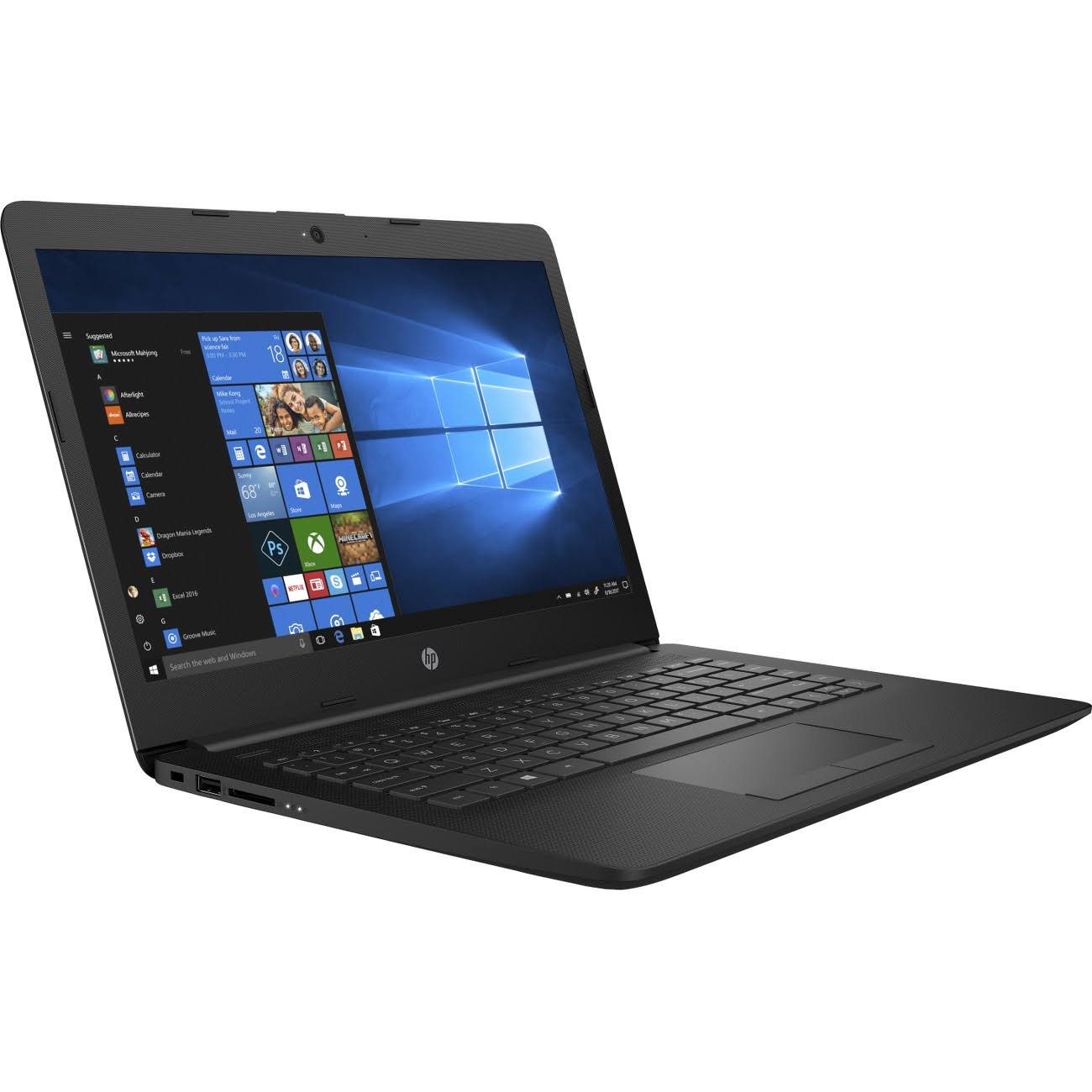 HP 14-cm0000 14-cm0045nr 14 inch Laptop E2-9000e 4GB 500GB HDD Windows 10 Home, Black