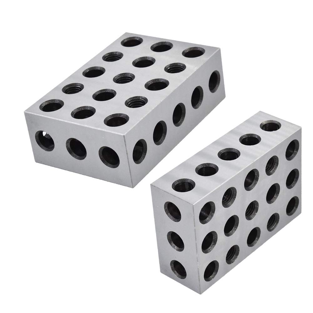 1 Pair Ultra Precision 2-4-6 Blocks 23 Holes Matched .0002